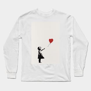 Banksy Girl With Red Balloon Long Sleeve T-Shirt